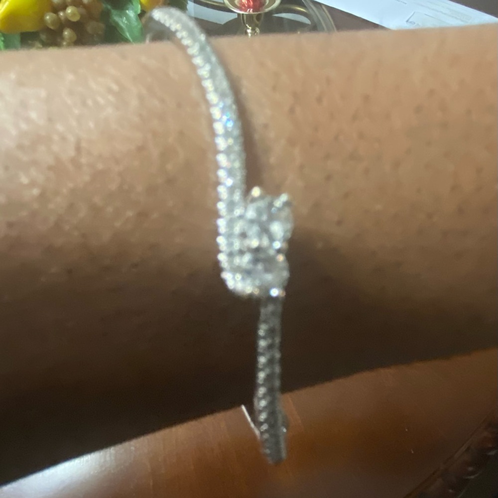 White Gold Ever Us bangle bracelet